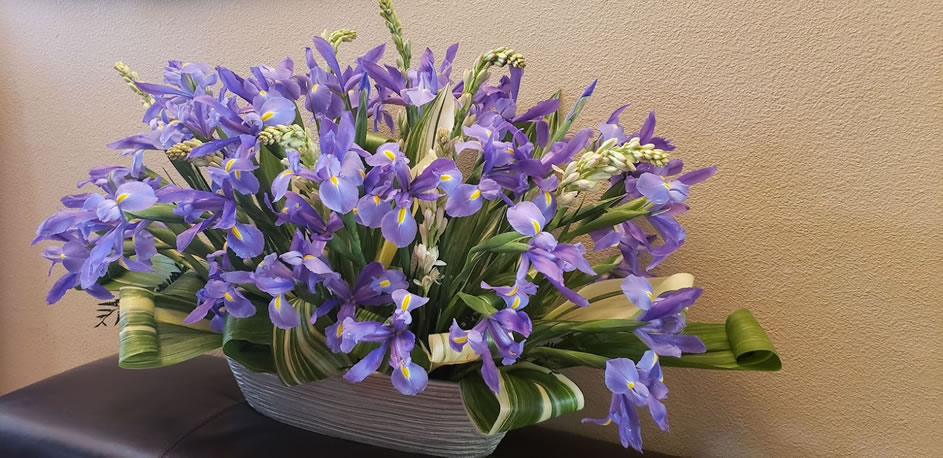 Tuberose Iris Aspidistra Ferns